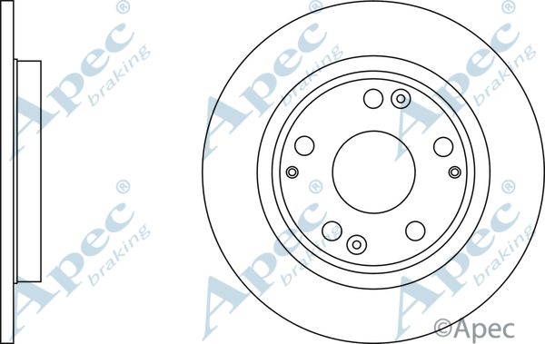 APEC BRAKING stabdžių diskas DSK2965